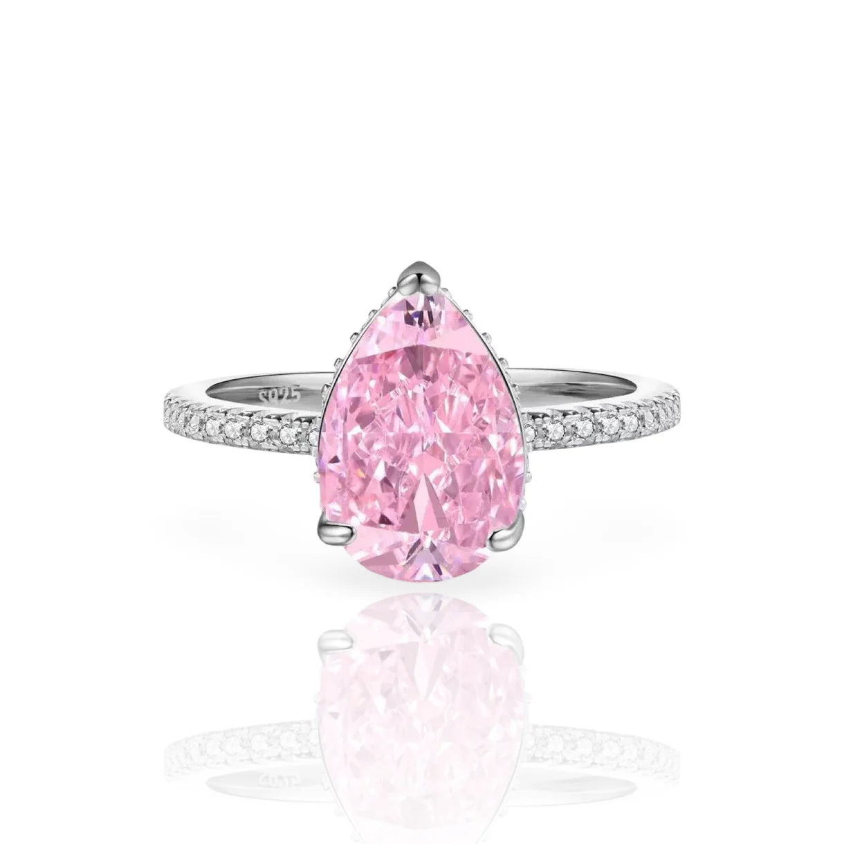 Pink Aura Ring | 925 Sterling Silver