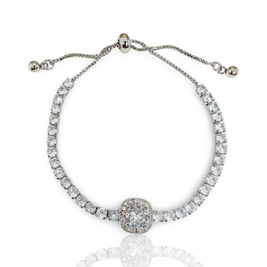 Aurora Tennis Bracelet Silver | 925 sterling silver
