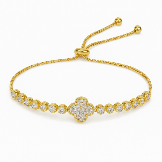 Serenity Clover Bracelet Gold