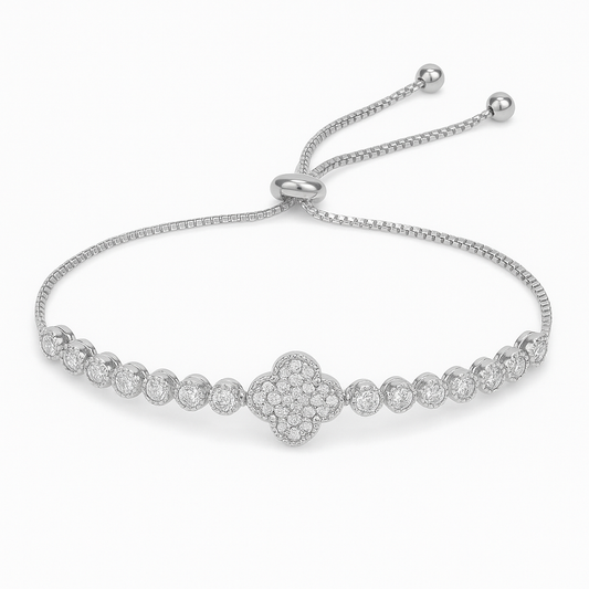Serenity Clover Bracelet Silver