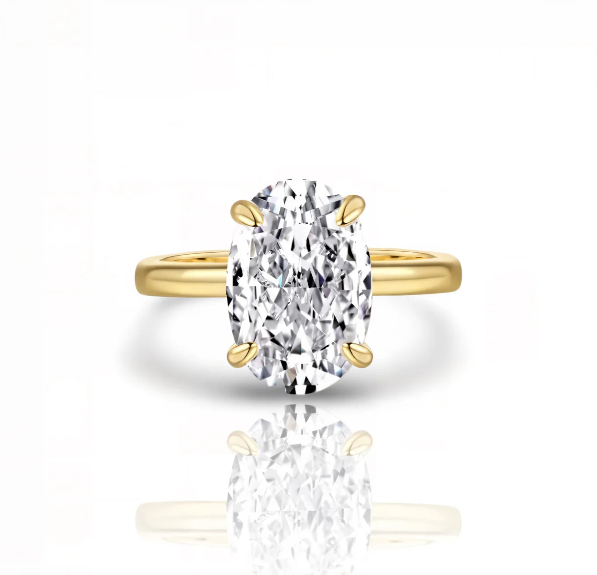Eternal Oval Luxe Ring Gold | 925 Sterling Silver