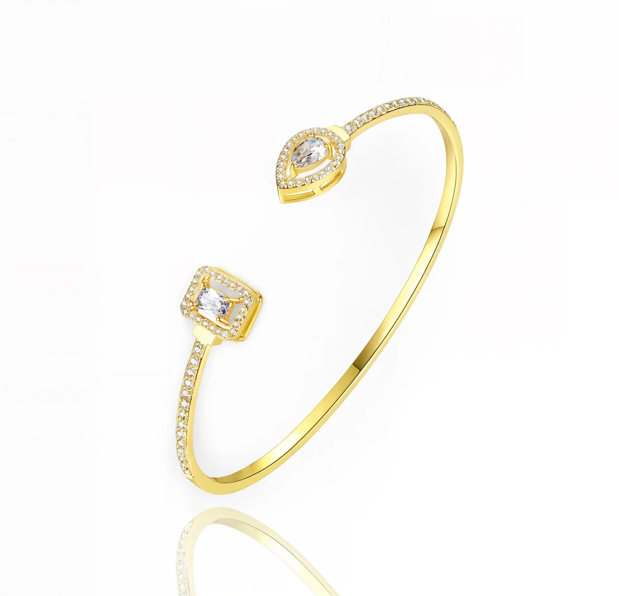 The Golden Gem Harmony Cuff