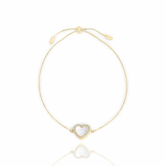 Luminous Heart Bracelet Gold