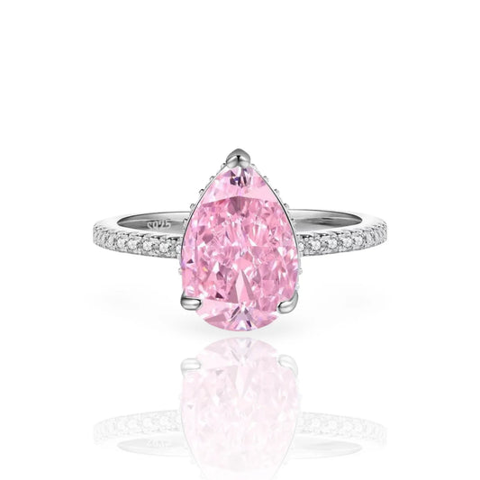 Pink Aura Ring | 925 Sterling Silver