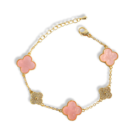 Rose Luxe Clover Bracelet