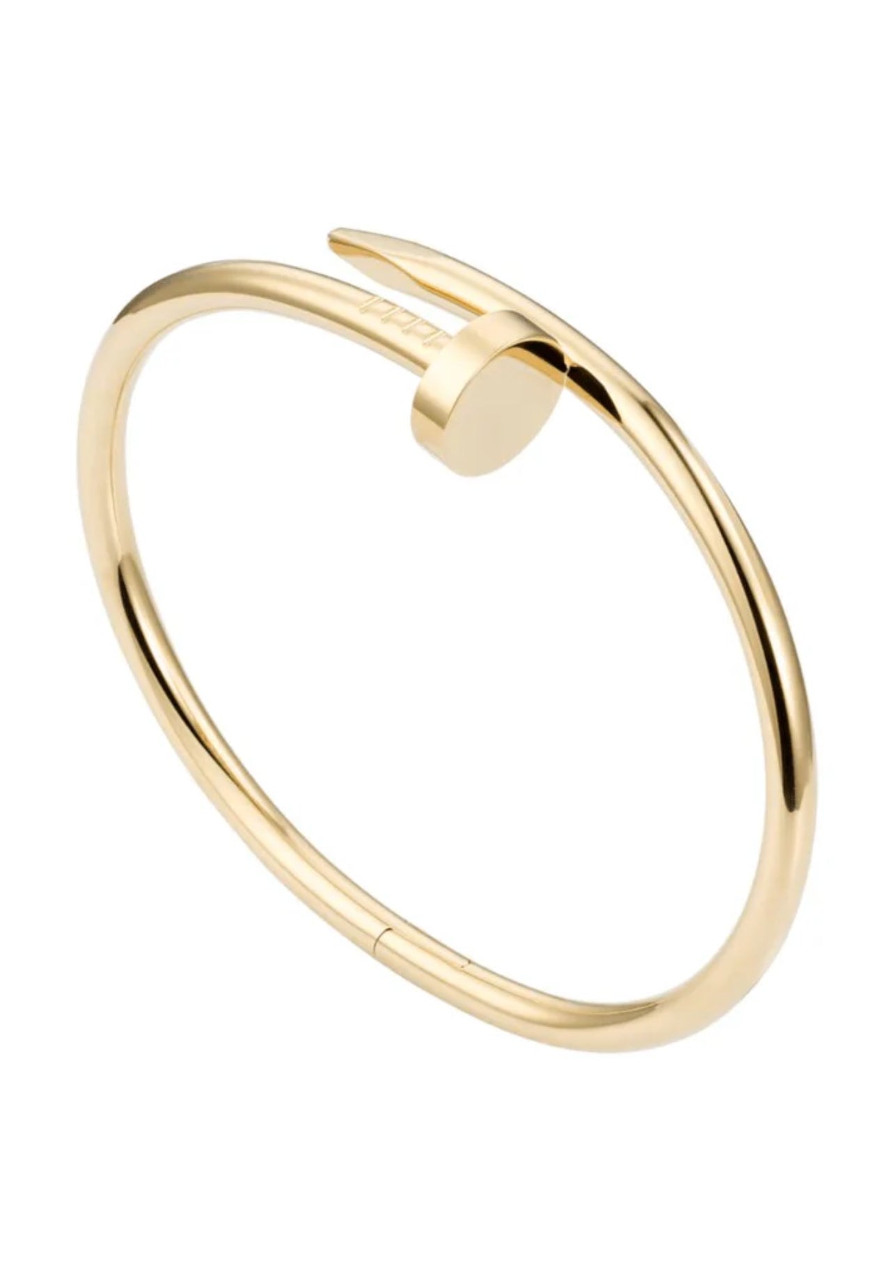 Nail Bracelet Gold Plated