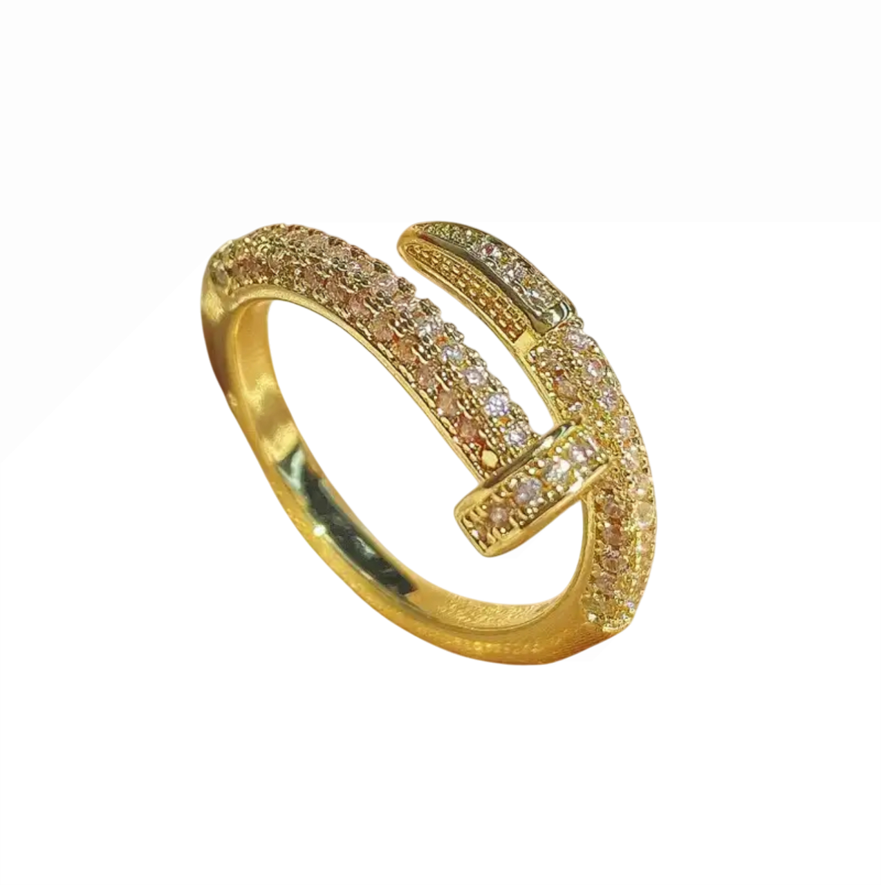 Rhinestone Nail Ring