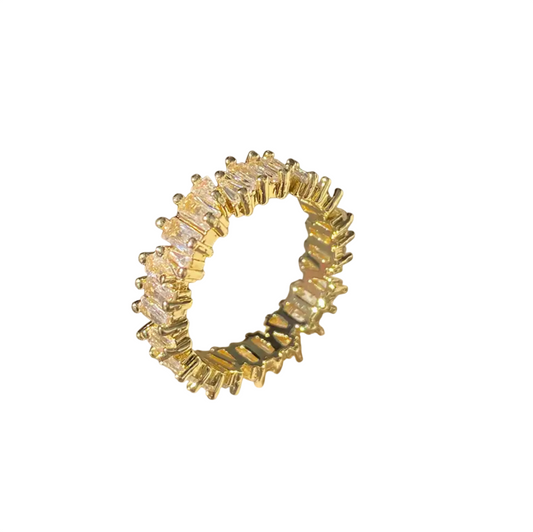 Gold Cubic Zirconia Ring